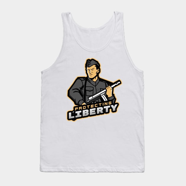 Protecting Liberty Tank Top by Mega Tee Store